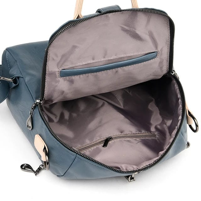 Mochila de cuero suave