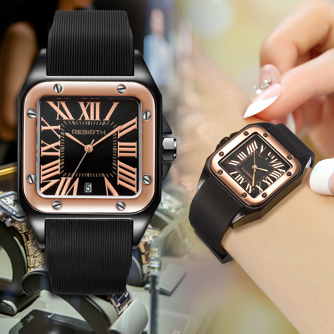 Reloj Negro Elegante Minimalista Para Mujer