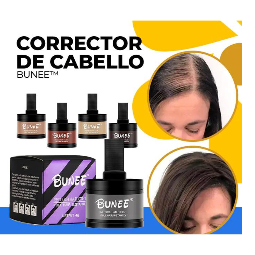 BuneeColor™ Cubre todas las Canas y Raíces en segundos